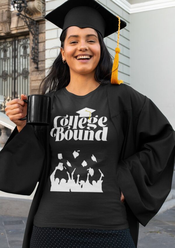 College Bound Cap and Gown Impressed Graphics
