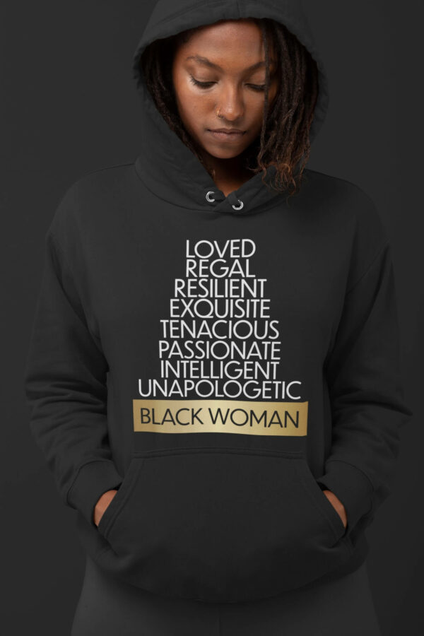 I am a Black Woman Hoodie by Impressed Graphics
