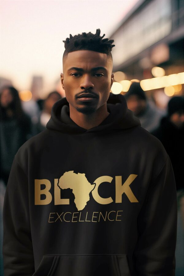 Black Excellence Hoodie By Impressed Graphics