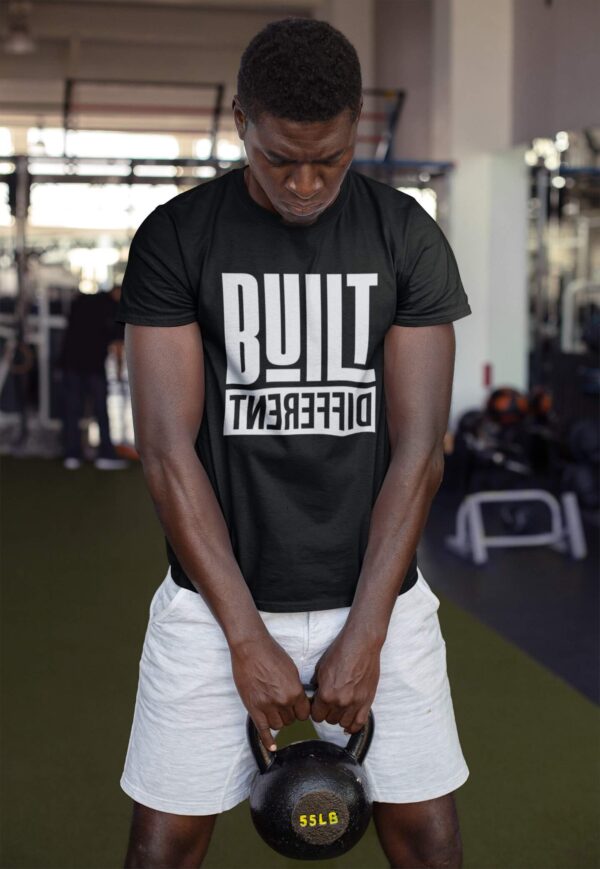 Built Different Tee by Impressed Graphics